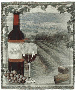Wine Vineyard Tapestry Throw